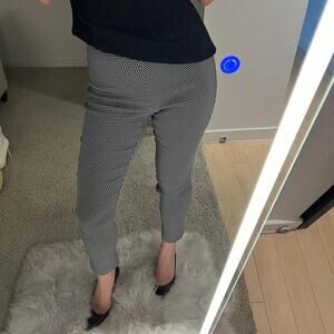 Black and white trousers